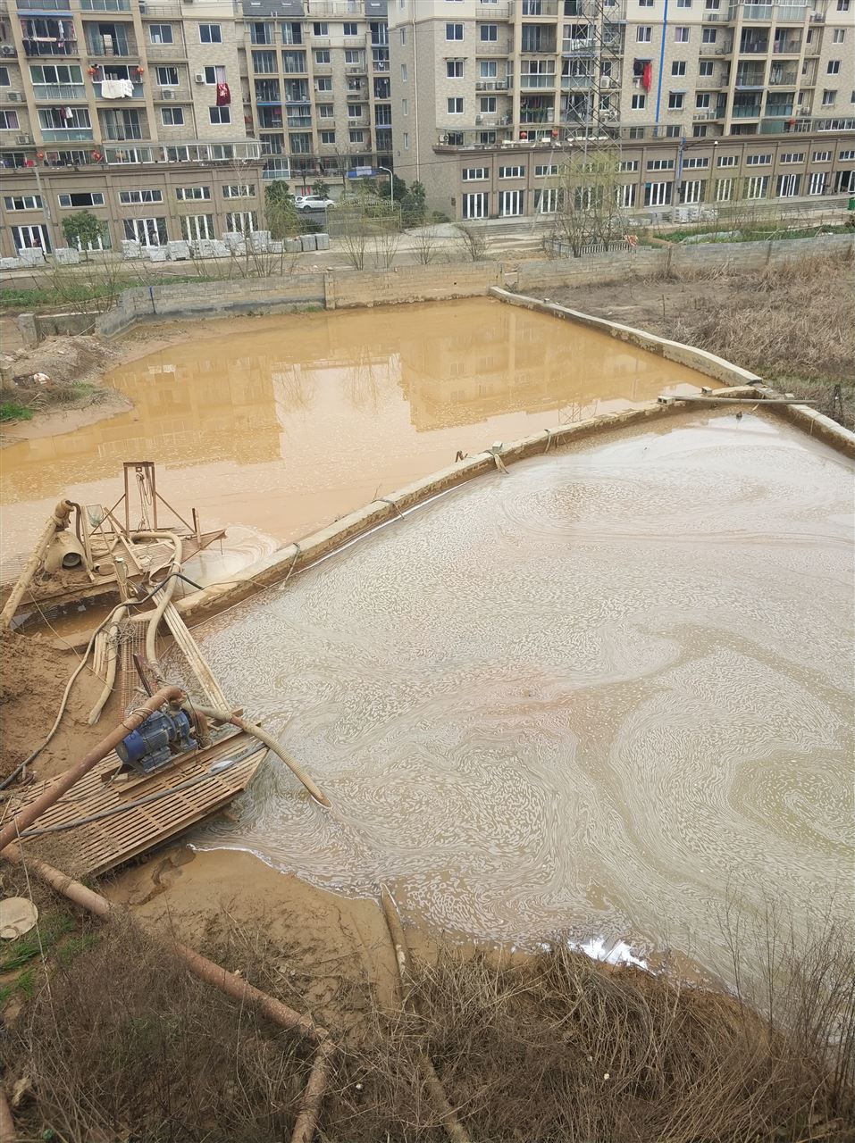 关岭沉淀池淤泥清理-厂区废水池淤泥清淤